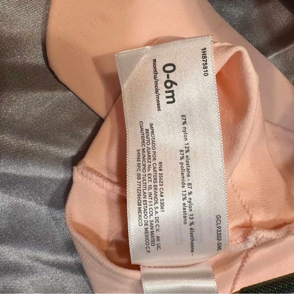 🌹CARTER’s Baby Black & Light Pink Stretch Leggings / NWOT